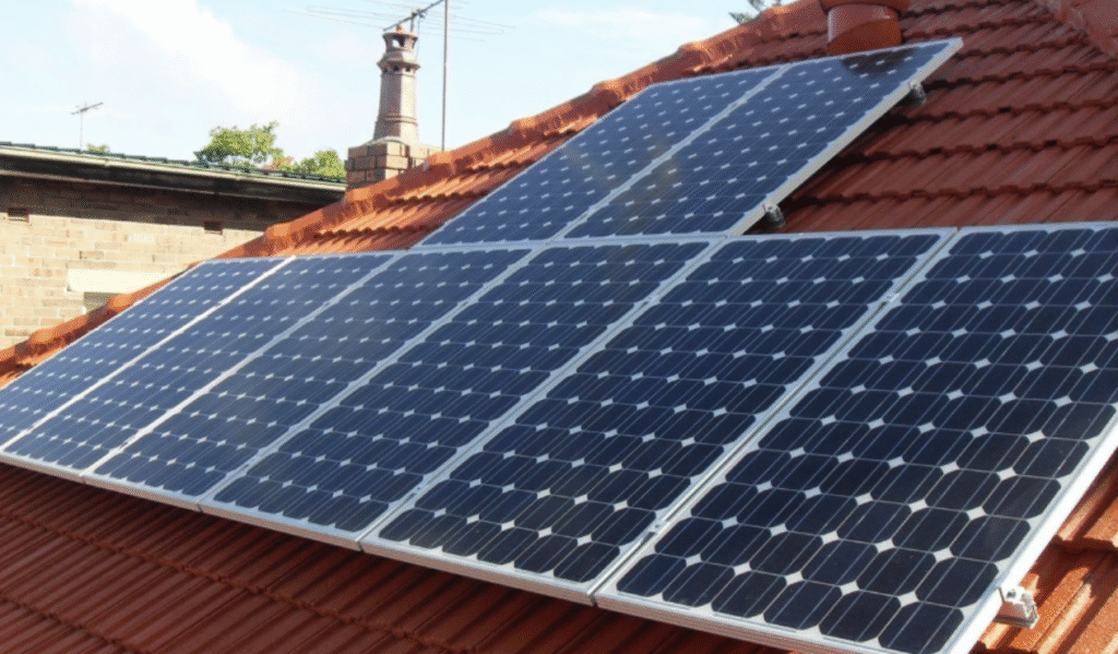 Clenergy installation with standard panels.